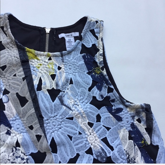 NWT BARIII lace floral Blouse Top XS - Picture 3 of 5